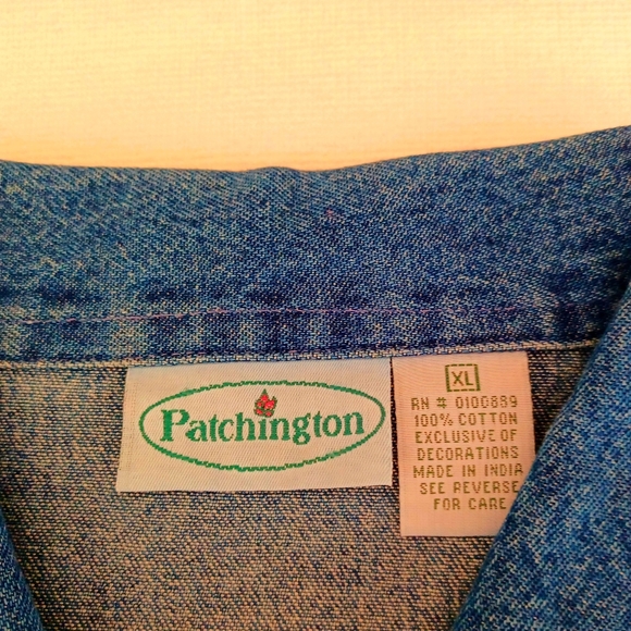 CHRISTMAS VINTAGE DENIM  JACKET, XL - Picture 8 of 13